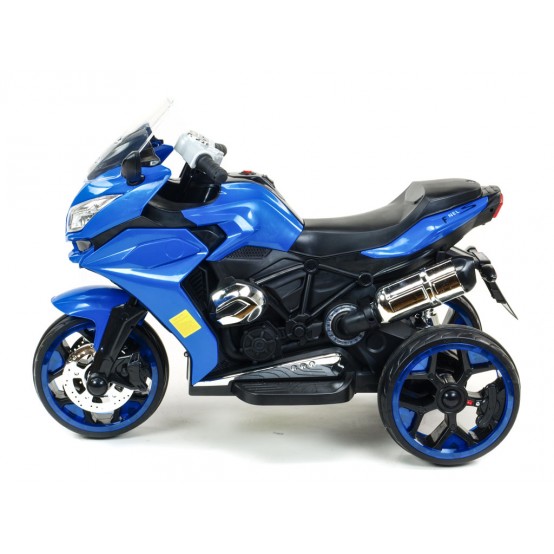 Sportovní motorka Dragon s osvětlenými koly, MP3, USB, TF, MODRÁ